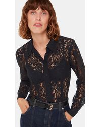 Whistles - Lucy Seam Detail Lace Shirt - Lyst