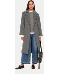 Whistles - Celia Houndstooth Wrap Coat - Lyst