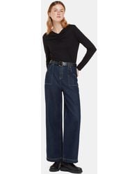 Whistles - High V Neck Ruched Top - Lyst