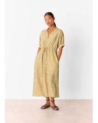 Whistles - Petite Tiger Flame Midi Dress - Lyst