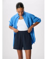 Whistles - Pull On Cheesecloth Short - Lyst