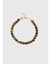 Whistles - Tiger Eye Beaded Bracelet - Lyst