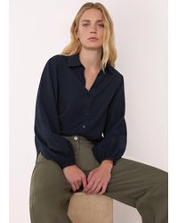 Whistles - Textured Relaxed Viscose Shirt - Lyst