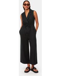 Whistles - Bella Linen Wrap Jumpsuit - Lyst