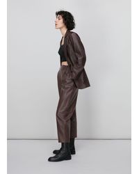 Whistles - Leather Tapered Trouser - Lyst