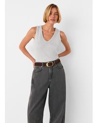 Whistles - Ellis V Neck Jersey Vest - Lyst
