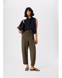 Whistles - Petite Tie Waist Trouser - Lyst