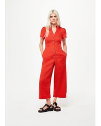Whistles - Petite Emmie Linen Jumpsuit - Lyst