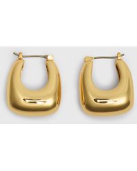 Whistles - Chunky Curved Square Earring - Lyst
