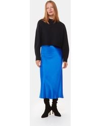 Whistles - Satin Bias Cut Skirt - Lyst