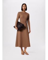 Whistles - Tie Back Rib Knit Dress - Lyst