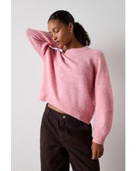 Whistles - Wool Mix Curved Hem Knit - Lyst