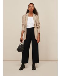 Whistles - Wide Leg Crop Trouser - Lyst