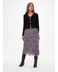 Whistles - Daisy Field Side Button Skirt - Lyst