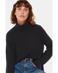 Whistles - Textured Rib Detail Roll Neck - Lyst
