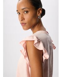 Whistles - Frill Sleeve Broderie Tee - Lyst