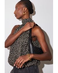 Whistles - Spot Bubble Hem Halter Top - Lyst