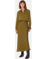 Whistles - Satin Bias Cut Skirt - Lyst