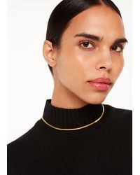 Whistles - Flat Snake Chain Necklace - Lyst