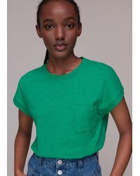 Whistles - Ember Linen Pocket Tee - Lyst