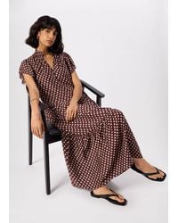 Whistles - Ikat Spot Midi Dress - Lyst