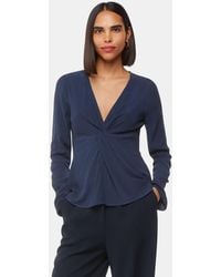 Whistles - Twist Front Textured Top - Lyst