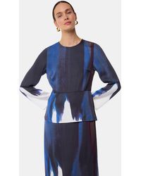Whistles - Ice Dye Print Top - Lyst