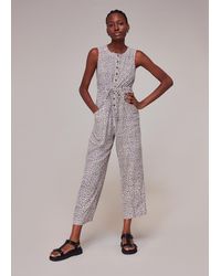 Whistles - Dashed Leopard Jess Jumpsuit - Lyst