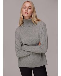 Whistles - Cashmere Roll Neck Jumper - Lyst