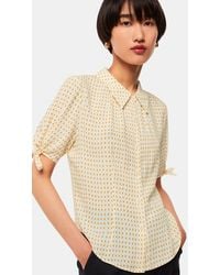 Whistles - Oval Spot Tie Sleeve Shirt - Lyst