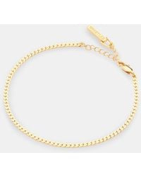 Whistles - Classic Snake Chain Anklet - Lyst