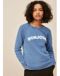 Whistles - Bonjour Logo Sweatshirt - Lyst