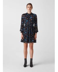 whistles eriko dobby bardot dress