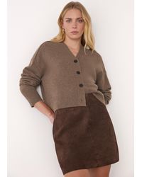 Whistles - Cashmere Button Cardigan - Lyst