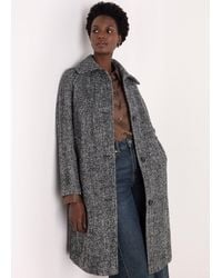 Whistles - Romy Herringbone Boucle Coat - Lyst