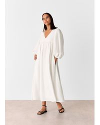 Whistles - Gloria Linen Blend Dress - Lyst
