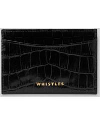 Whistles - Shiny Croc Card Holder - Lyst