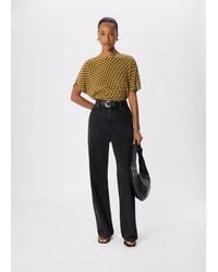 Whistles - Ikat Spot Shirred Blouse - Lyst