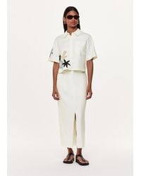 Whistles - Linen Blend Maxi Skirt - Lyst