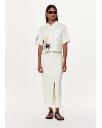 Whistles - Linen Blend Maxi Skirt - Lyst