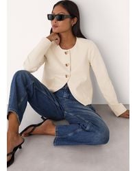 Whistles - Petite Anne Ponte Button Jacket - Lyst