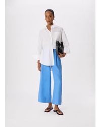 Whistles - Elasticated Linen Crop Trouser - Lyst