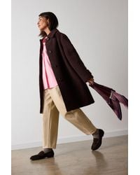 Whistles - Petite Boucle Wool Car Coat - Lyst