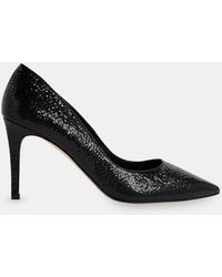 Whistles - Corie Grained-Leather Heeled Courts - Lyst