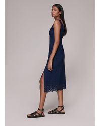 Whistles - Nova Lace Midi Dress - Lyst