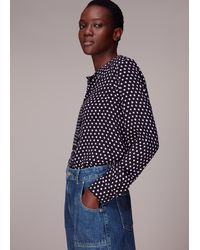 Whistles - Dotted Spot Print Shirt - Lyst