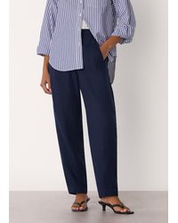 Whistles - Petite Linen Barrel Trouser - Lyst