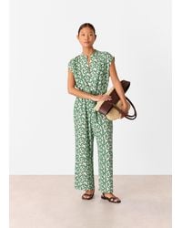 Whistles - Petite Abstract Squares Jumpsuit - Lyst