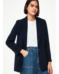 Whistles - Crepe Boyfriend Blazer - Lyst