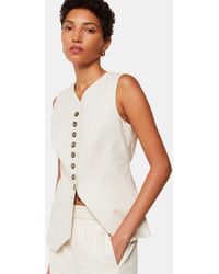 Whistles - Lindsey Linen Blend Waistcoat - Lyst